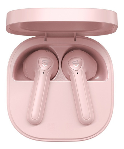 Auricular in-ear gamer inalámbrico Soundpeats TWS TrueAir 2 pink con luz LED