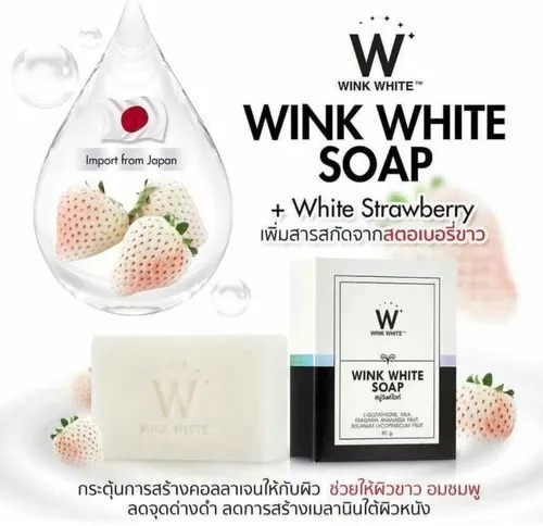  Wink White Gluta Soap Jabón Glutation . Aclarante .original