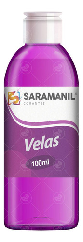 Corante Líquido Violeta Fluorescente Sara Vela Anilina 100ml