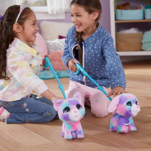 Furreal Walkalots Cotton Y Candy Gato Y Perro 2 Mascotas