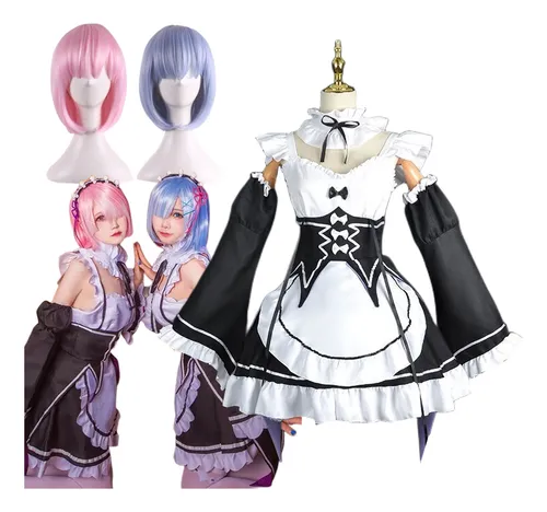 Disfraz De Cosplay De Ram Rem Re:zero Kara Hajimeru Isekai