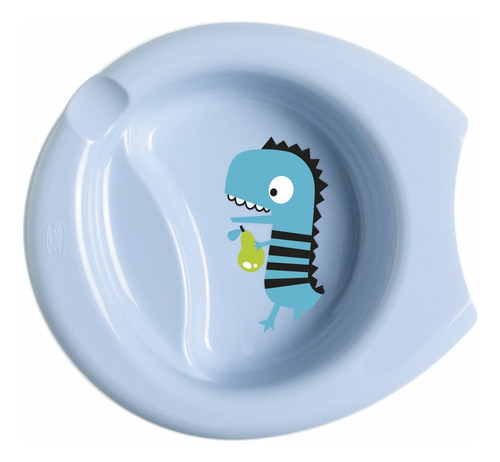 Plato Easy Feeding Chicco Celeste 6m+ By Maternelle