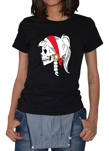 Playera Mujer Calavera Paleacate Mod -1