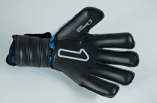 Imagen 3 de 5 de Guantes De Portero Kancerbero Quantum Pro Negro/ Azul