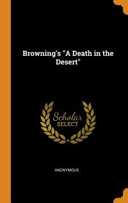 Libro Browning's A Death In The Desert - Anonymous