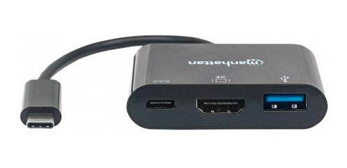 Manhattan Conversor Usb-c A Hdmi/ Usb 3.0/ Usb-c