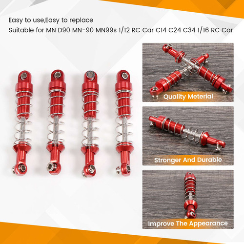 R7 Para Mn D90 Mn-90 Mn99s C14 C24 C34 Rc Car 4 Peças De Met