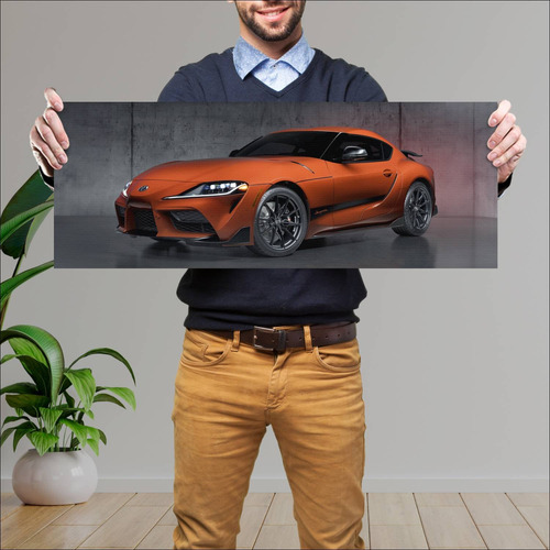 Cuadro 30x80cm Auto 2024 Toyota Gr Supra 45th An 427