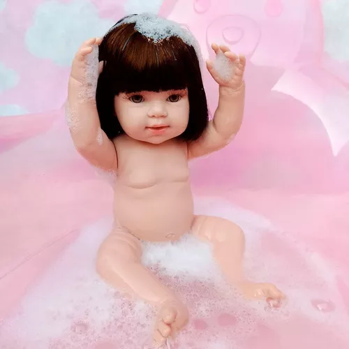 Tipo Boneca Bebê Reborn Pode Dar Banho Com Acessórios
