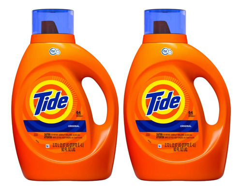 2 Pack Tide Detergente Liquido Ropa 2.72 Lt