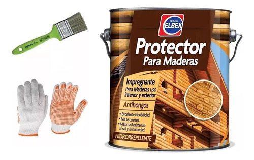 Protector De Maderas Elbex 3.6 Lts. Roble Oscuro