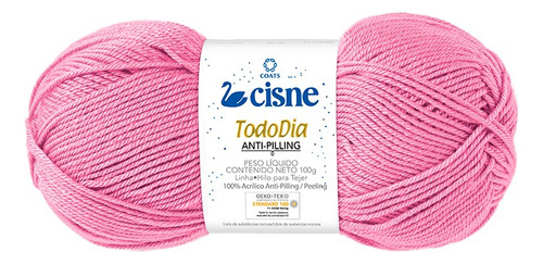 Lã Cisne Todo Dia Anti-pilling 100 Gramas - Diversar Cores Cor 70108 - Rosa