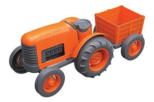 Green Toys Tractor-juguete Para, Talla Talla, Anaranjado