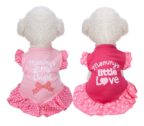 Vestido Para Cachorro Con Falda, Lindo Vestido Para Mascotas