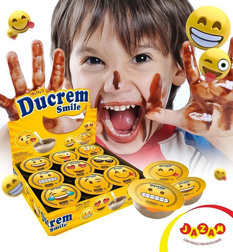 Imagen 4 de 7 de Ducrem Smile Sabor Avellana - 25g X 18u - Big Party Cotillon