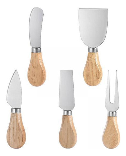 4 Juego De 5 Cuchillos Para Queso, Cuchillos Para ,