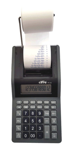 Calculadora Con Rollo Cifra Pr-26 Con Impressor + 10 Rollos