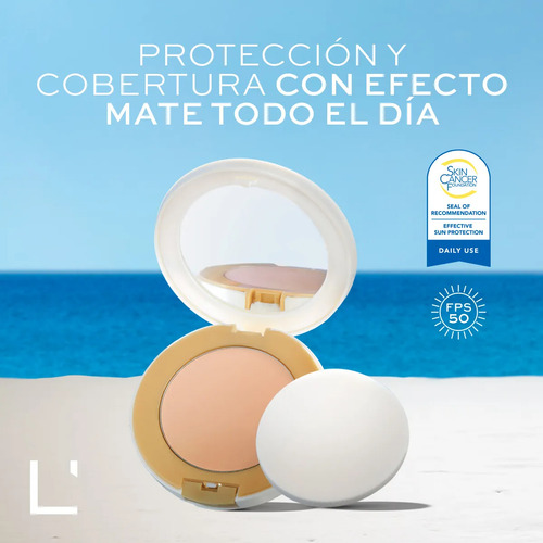 L'bel - Protector Solar Para Rostro En Crema Compacta Claire