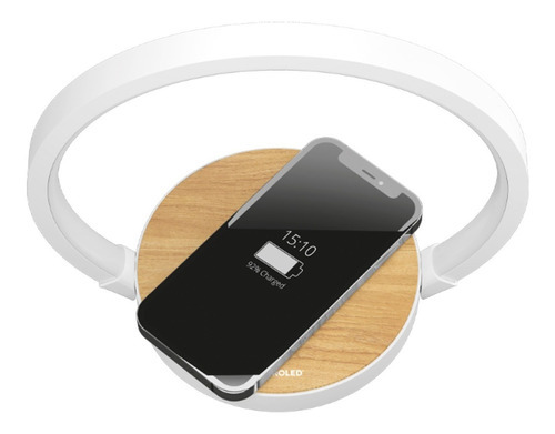 Lampara Velador Carga Inalambrica Telefono 5w Luz Dimeable