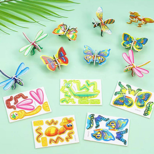 4 X 2 Rompecabezas Diy En 3d Con Forma De 4 Piezas