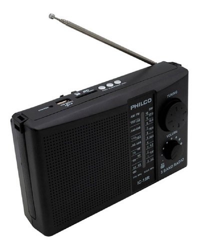 Radio Philco Ic 18-r Multibanda Recargable Am Fm Sw
