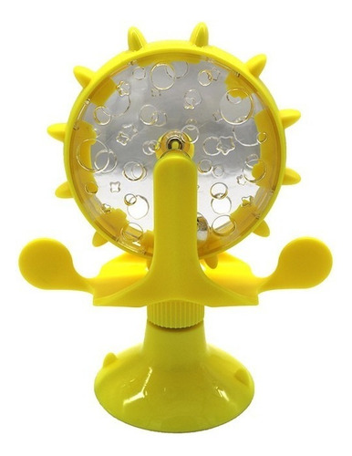 Brinquedo Comedouro Interativo Cães Quebra Cabeça Pet Cor Amarelo