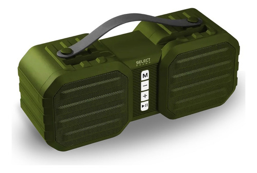 Bocina Portátil Select Sound Army Bluetooth Con Tws Color Verde oscuro