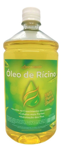  Crescimento - Fortalecimento Balão Essências Óleo Rícino Puro Natural cabelos hidratação de 1000mL 1000mg