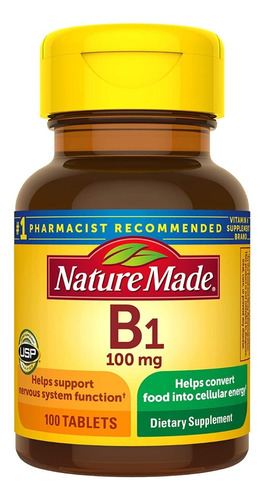 Vitamina B1 Nature Made Sabor Neutro