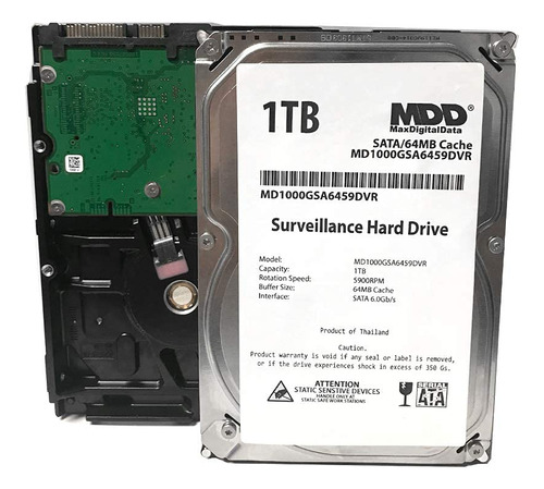 Maxdigitaldata 1 Tb 64 Mb Cache 5900pm Sata 6.0gb/s 3.5  Dis