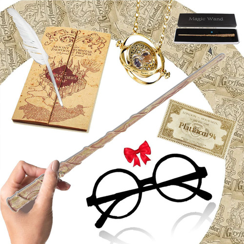 Harry Potter - Varita Mágica Hermione Con Kit De Collar