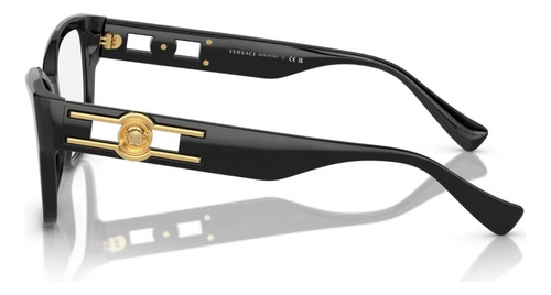 Lentes Anteojos De Vista Armazón Versace Ve3347 Color Negro Talle M