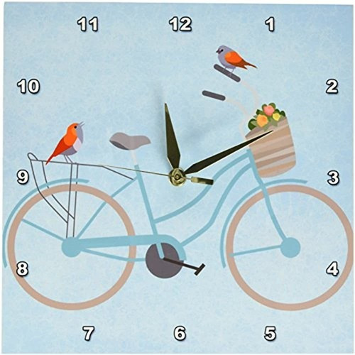 Ps Animales  Aves En Bicicleta  Relojes De Pared