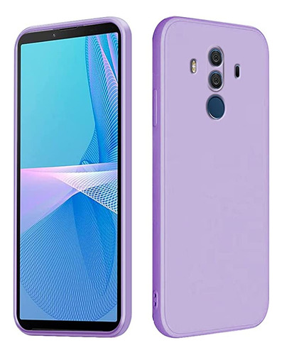 Funda De Silicona Suave Para  Huawei Mate 10 Pro Purpura