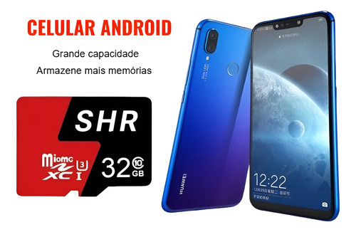 Shr Cartão Micro Sd 32gb Compatível Com Smartphones E Tablet