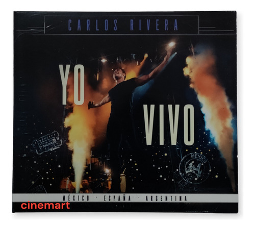 Carlos Rivera Yo Vivo Disco Cd + Dvd