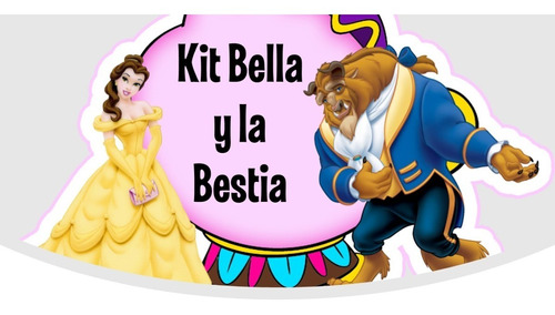 Kit Imprimible Para Tus Fiestas La Bella Y La Bestia