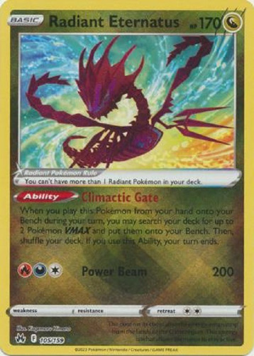 Radiant Eternatus 105/159 Radiant Raro Pokemon Tcg