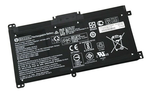 Bateria Original Hp Pavilion 14-ba 916366-421 Bk03xl