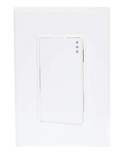 Apagador Eléctrico Placa Doble De 1.5 Modulo Blanco