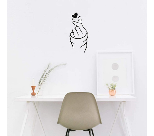 Corazón Trendy Love Sing Mural Decorativo Minimalista Korea