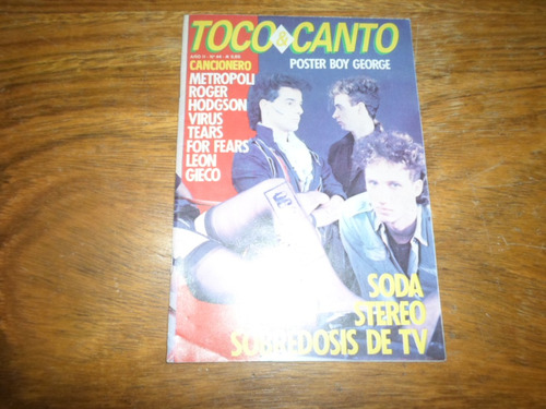 Toco & Canto 44 Soda Stereo Poster Boy George