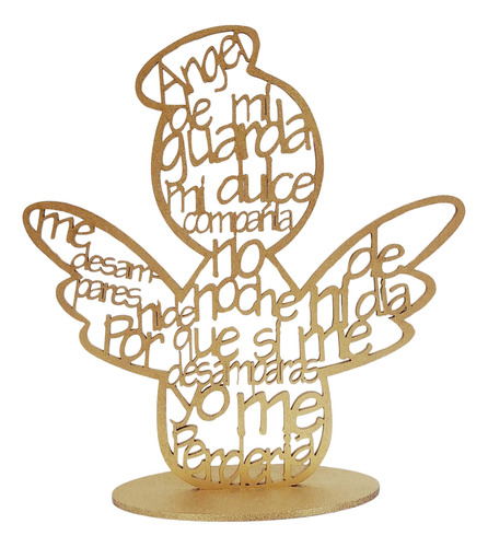 6 Pack Angel De La Guarda Mdf 20 Cms Pintado