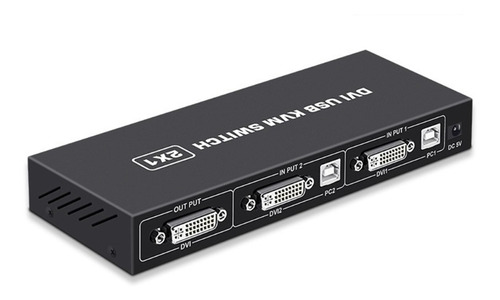 Dvi Kvm Switch Dos En Una Salida 4k Dos Computadoras Compart