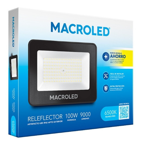 Imagen 3 de 8 de Pack X 4 Reflector Proyector Led 200w Macroled Ip65 Cuotas