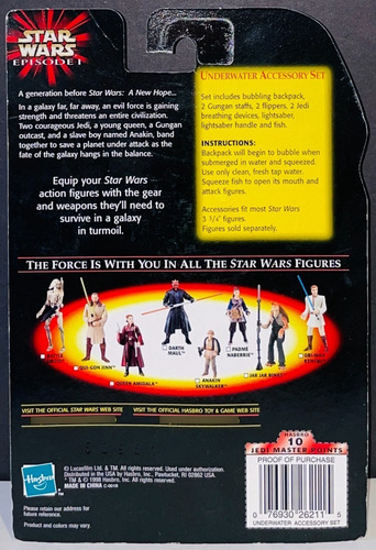 Star Wars Episodio 1 Underwater Accessory Set (Usado)