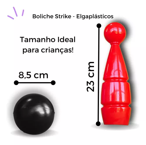 Jogo De Boliche Infantil Grande Com 6 Pinos E Duas Bolas