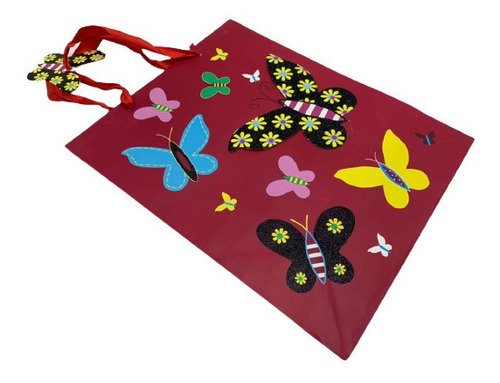 Imagen 1 de 5 de Bolsa Regalo Motivo Mariposa Grande In. 6748 Salida 1.3 Xavi
