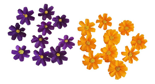 20pcs Artificial Flowers Faux Flower Heads Diy Craft