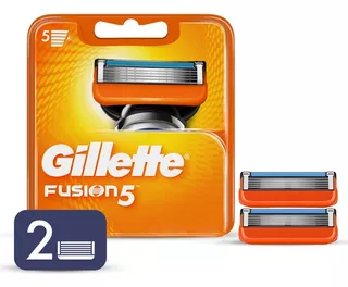Carga Gillette Fusion 5 Com 2 Unidades